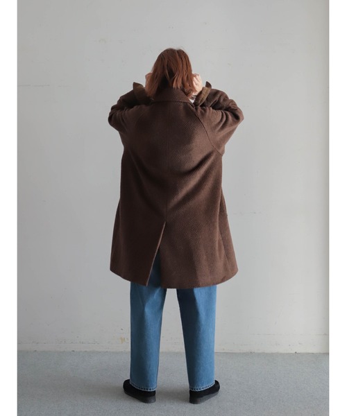 シャギーツイル ステンカラーコート | NOMBRE IMPAIR