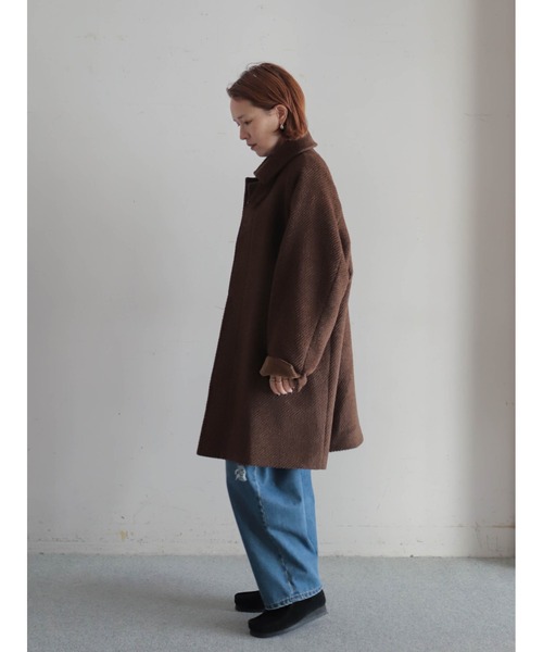 シャギーツイル ステンカラーコート | NOMBRE IMPAIR