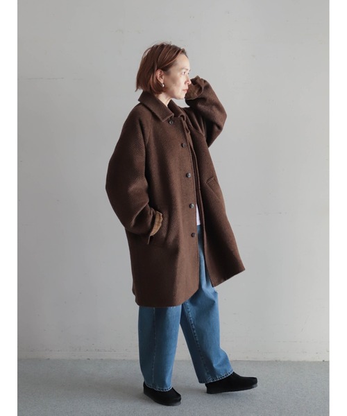 シャギーツイル ステンカラーコート | NOMBRE IMPAIR