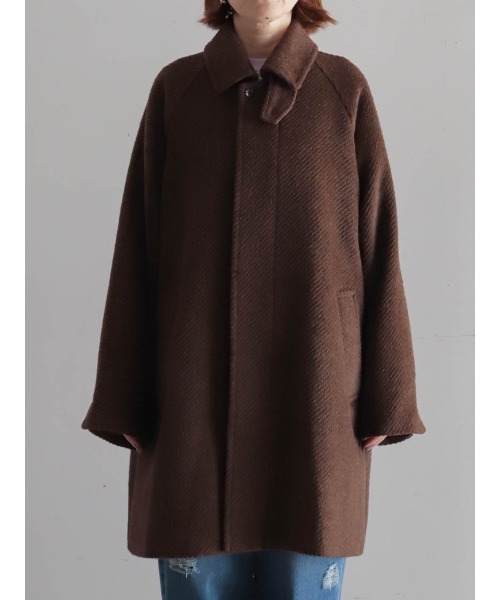 シャギーツイル ステンカラーコート | NOMBRE IMPAIR