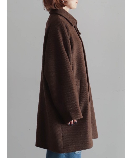 シャギーツイル ステンカラーコート | NOMBRE IMPAIR