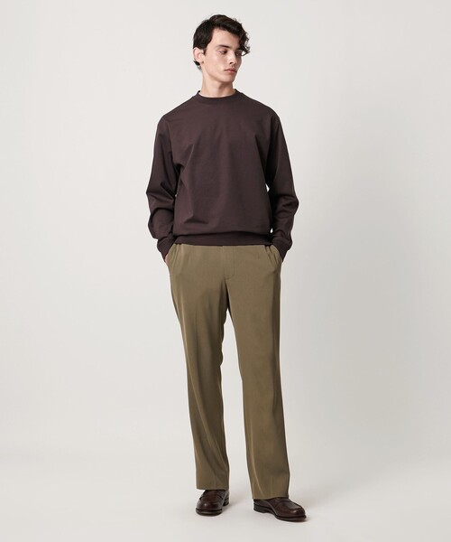 UNITED ARROWS(ユナイテッドアローズ)の「シャーリーカルゼ モダンストレート パンツ -ヨコストレッチ 防しわ-(その他パンツ・メンズ・オリーブ/ブラック・XL/M/S/L)」の6枚目の写真