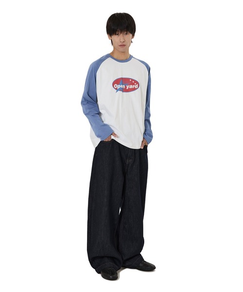OY(オーワイ)の「『OY/オーワイ』OVAL LOGO RAGLAN L/S TEE/オーバルロゴラグラン長袖Tシャツ(Tシャツ/カットソー・レディース・ブラック/ブルー・M/L)」の10枚目の写真