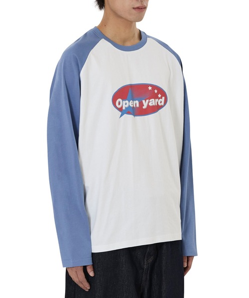OY(オーワイ)の「『OY/オーワイ』OVAL LOGO RAGLAN L/S TEE/オーバルロゴラグラン長袖Tシャツ(Tシャツ/カットソー・レディース・ブラック/ブルー・M/L)」の8枚目の写真