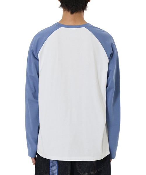 OY(オーワイ)の「『OY/オーワイ』OVAL LOGO RAGLAN L/S TEE/オーバルロゴラグラン長袖Tシャツ(Tシャツ/カットソー・レディース・ブラック/ブルー・M/L)」の9枚目の写真