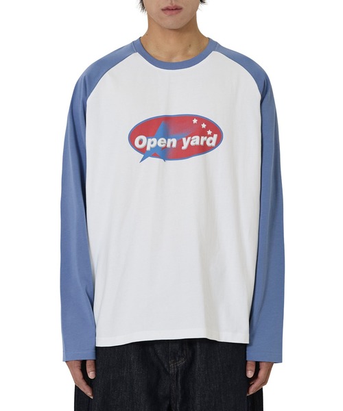 OY(オーワイ)の「『OY/オーワイ』OVAL LOGO RAGLAN L/S TEE/オーバルロゴラグラン長袖Tシャツ(Tシャツ/カットソー・レディース・ブラック/ブルー・M/L)」の7枚目の写真