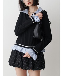 jouetie | レイヤードポロニット(ニット/セーター)