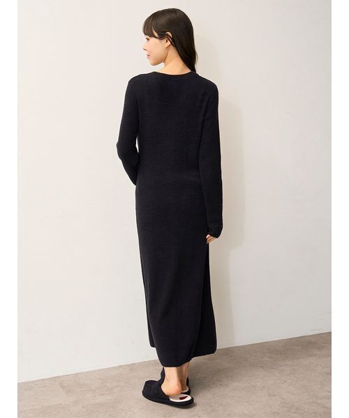 JOEL ROBUCHON】スムーズィーシルク前開きワンピース（ルームウェア