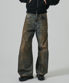パンツ NVRFRGT 3D TWIST WIDE LEG JEANS NVRFRGT/ネヴァーフォーゲット】3D TWIST WIDE LEG JEANS（デニム