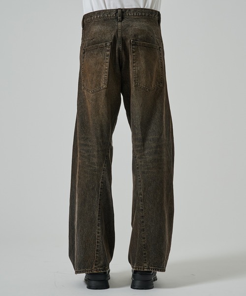 NVRFRGT(ネヴァーフォーゲット)の「【NVRFRGT】3D TWISTED WIDE LEG JEANS(デニムパンツ・メンズ・インディゴブルー/ブラック・2/1)」の12枚目の写真