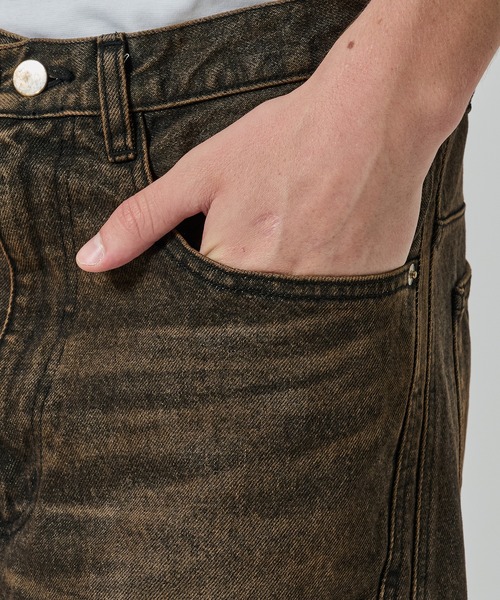 NVRFRGT(ネヴァーフォーゲット)の「【NVRFRGT】3D TWISTED WIDE LEG JEANS(デニムパンツ・メンズ・インディゴブルー/ブラック・2/1)」の11枚目の写真