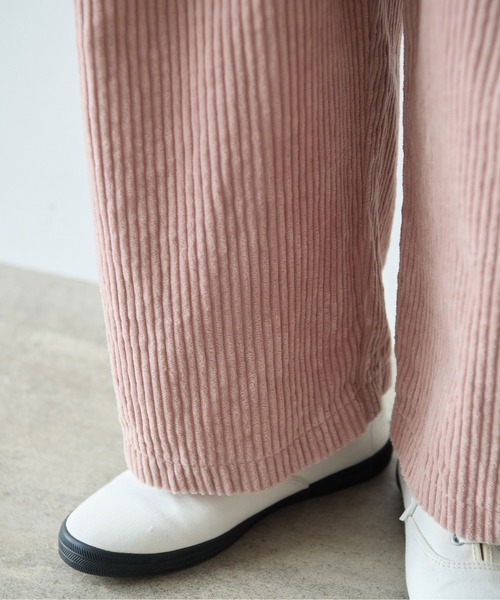 yuni（ユニ　）の「コットンコーデュロイ　ゴムタックパンツ（その他パンツ・レディース・ピンク/ホワイト/ブラック・FREE）」の16枚目の写真
