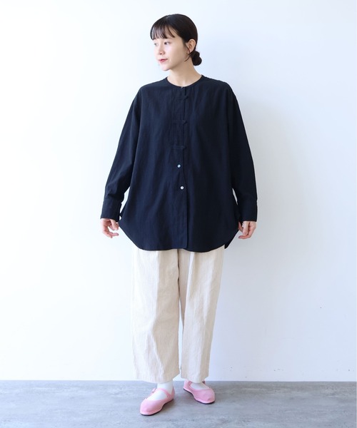 yuni（ユニ　）の「コットンコーデュロイ　ゴムタックパンツ（その他パンツ・レディース・ピンク/ホワイト/ブラック・FREE）」の19枚目の写真