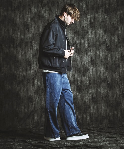 NO ID.（ノーアイディ）の「【NO ID.】Side Patch Zip Wide Flare Pants / サイド パッチ ジップ ワイド フレア パンツ（デニムパンツ・メンズ・ネイビー/グレー/ブラック・2(M)/1(S)）」の13枚目の写真