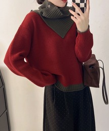 サイズL【新品】ISABEL MARANT オーバーサイズニット レッド2 オーバーサイズ」に該当するレディースのニット/セーター