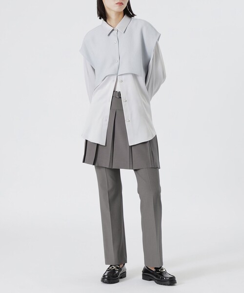 LOVELESS(ラブレス)の「バックスリットフレアパンツ(スラックス・レディース・グレー系その他/ブラック・34/36/38)」の12枚目の写真