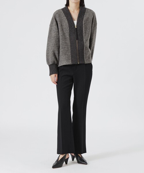 LOVELESS(ラブレス)の「バックスリットフレアパンツ(スラックス・レディース・グレー系その他/ブラック・34/36/38)」の15枚目の写真