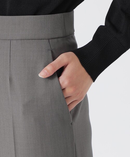 LOVELESS(ラブレス)の「バックスリットフレアパンツ(スラックス・レディース・グレー系その他/ブラック・34/36/38)」の20枚目の写真