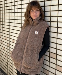 ROXY（ロキシー）の「BELLIS BOA VEST/ロキシー撥水加工モコモコボアベスト（その他アウター）」
