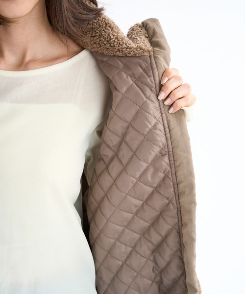 ROXY(ロキシー)の「BELLIS BOA VEST/ロキシー撥水加工モコモコボアベスト(その他アウター・レディース・ブラウン/コーラル/ブラック/ナチュラル/グリーン・MEDIUM/SMALL/LARGE)」の18枚目の写真