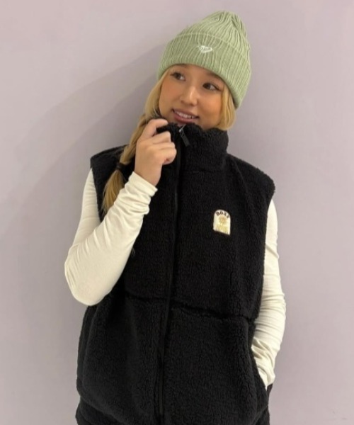 セール】BELLIS BOA VEST/ロキシー撥水加工モコモコボアベスト（その他