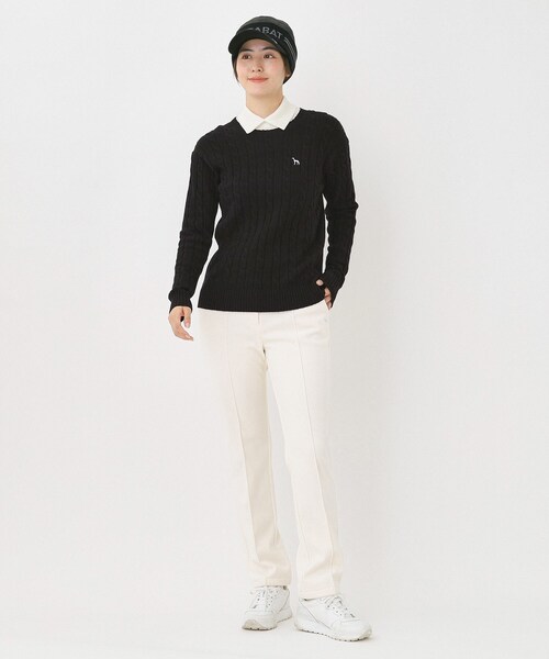 セール】ケーブル柄クルーネックニット（ニット/セーター）｜adabat