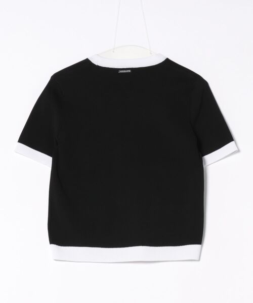 MICHAEL KORS(マイケルコース)の「ストレッチ ニット ショートスリーブ セーター(ニット/セーター・レディース・ブラック・XS/S/M/L/XL)」の2枚目の写真