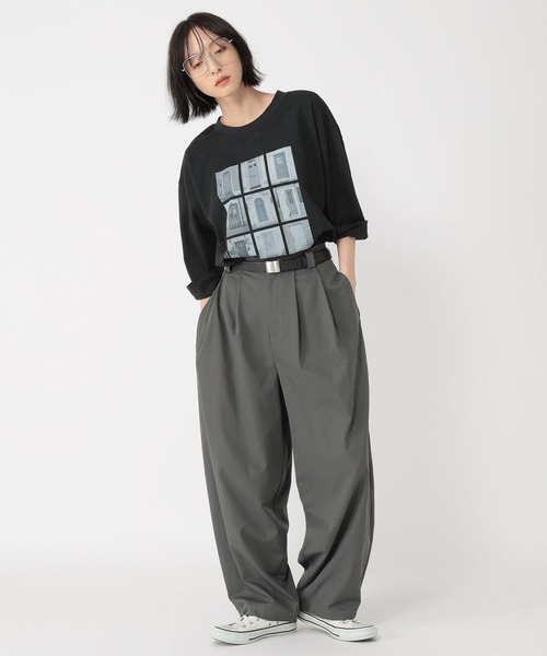 studio CLIP（スタディオクリップ）の「【daily CLIP】DOORフォトプリントTEE（Tシャツ/カットソー・レディース・ブラック/ホワイト・FREE）」の10枚目の写真