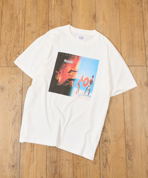 Insonnia PROJECTS（インソニアプロジェクト）の「Insonnia Projects インソニアプロジェクツ / NEW ORDER REPUBLIC TEE ニューオーダー リパブリックグラフィックプリントTシャツ バンドTシャツ / IP-NWO-013（Tシャツ/カットソー・メンズ・ホワイト/ブラック・3/2/1/0）」の3枚目の写真