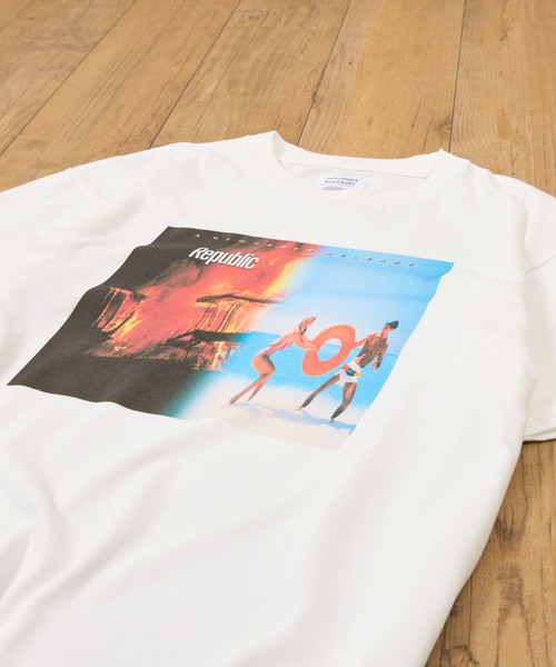 Insonnia PROJECTS（インソニアプロジェクト）の「Insonnia Projects インソニアプロジェクツ / NEW ORDER REPUBLIC TEE ニューオーダー リパブリックグラフィックプリントTシャツ バンドTシャツ / IP-NWO-013（Tシャツ/カットソー・メンズ・ホワイト/ブラック・3/2/1/0）」の10枚目の写真