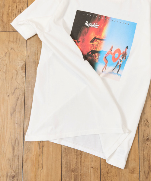 Insonnia PROJECTS（インソニアプロジェクト）の「Insonnia Projects インソニアプロジェクツ / NEW ORDER REPUBLIC TEE ニューオーダー リパブリックグラフィックプリントTシャツ バンドTシャツ / IP-NWO-013（Tシャツ/カットソー・メンズ・ホワイト/ブラック・3/2/1/0）」の13枚目の写真