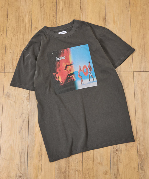 Insonnia PROJECTS（インソニアプロジェクト）の「Insonnia Projects インソニアプロジェクツ / NEW ORDER REPUBLIC TEE ニューオーダー リパブリックグラフィックプリントTシャツ バンドTシャツ / IP-NWO-013（Tシャツ/カットソー・メンズ・ホワイト/ブラック・3/2/1/0）」の21枚目の写真