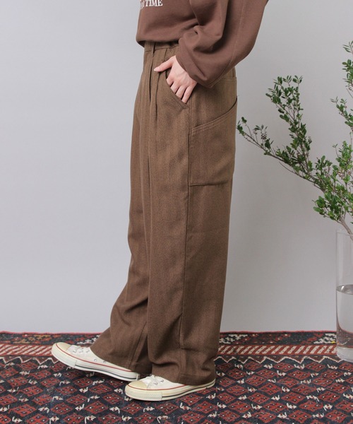 URCH RNA(アーチ アールエヌエー)の「R4398 コックさんのヘリンボーンツイードパンツ(その他パンツ・レディース・チャコール/ブラウン/グレー・FREE)」の11枚目の写真