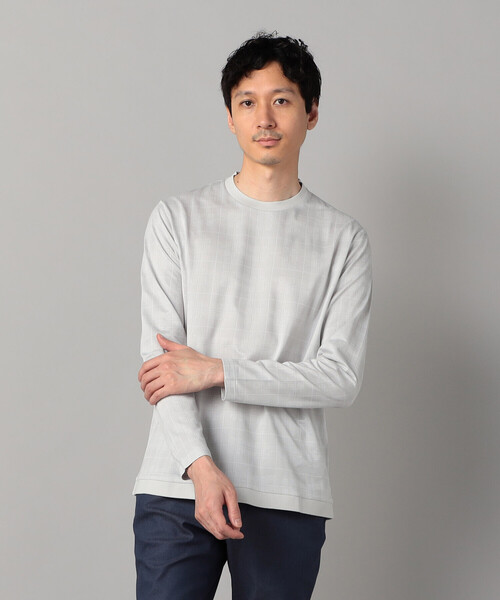 COMME CA MEN(コムサメン)の「〔IL PRINCIPE〕長袖Tシャツ(Tシャツ/カットソー・メンズ・ライトグレー/ホワイト/ブラック・M/L)」の3枚目の写真