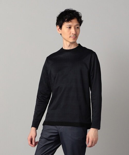 COMME CA MEN(コムサメン)の「〔IL PRINCIPE〕長袖Tシャツ(Tシャツ/カットソー・メンズ・ライトグレー/ホワイト/ブラック・M/L)」の2枚目の写真