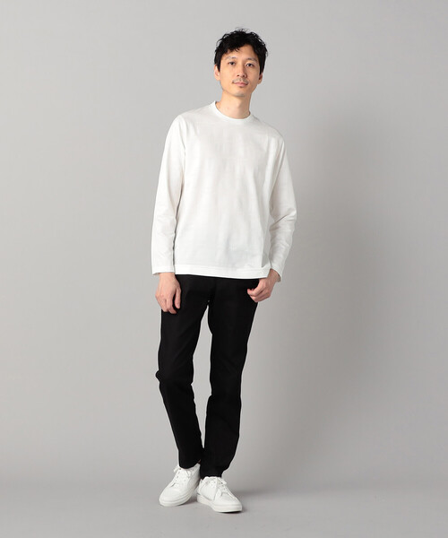 COMME CA MEN(コムサメン)の「〔IL PRINCIPE〕長袖Tシャツ(Tシャツ/カットソー・メンズ・ライトグレー/ホワイト/ブラック・M/L)」の4枚目の写真