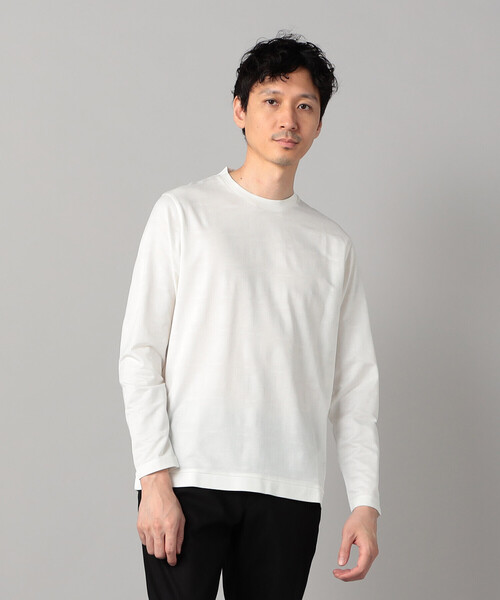 COMME CA MEN(コムサメン)の「〔IL PRINCIPE〕長袖Tシャツ(Tシャツ/カットソー・メンズ・ライトグレー/ホワイト/ブラック・M/L)」の6枚目の写真