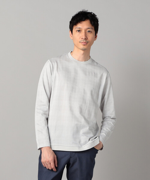 COMME CA MEN(コムサメン)の「〔IL PRINCIPE〕長袖Tシャツ(Tシャツ/カットソー・メンズ・ライトグレー/ホワイト/ブラック・M/L)」の10枚目の写真