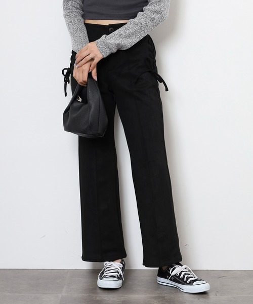 Nohea(ノヘア)の「nohea マシュマロタッチフレアーパンツ(その他パンツ・レディース・カーキ/ブラック/ダークグレー/ダークブラウン・M/L)」の6枚目の写真