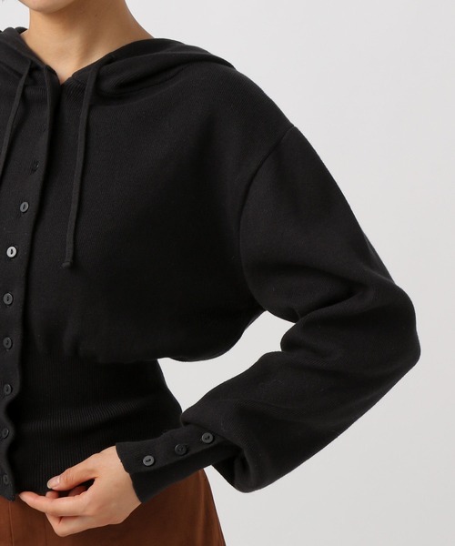 BAYFLOW(ベイフロー)の「リブニットパーカー(ニット/セーター・レディース・グレー/ブラック/ブラウン・FREE)」の21枚目の写真