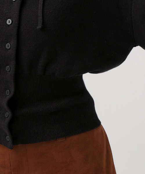 BAYFLOW(ベイフロー)の「リブニットパーカー(ニット/セーター・レディース・グレー/ブラック/ブラウン・FREE)」の22枚目の写真