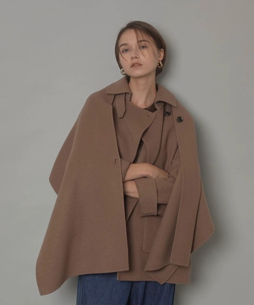 CADUNE（カデュネ）の「ノーカラーポケットコート（ダウン