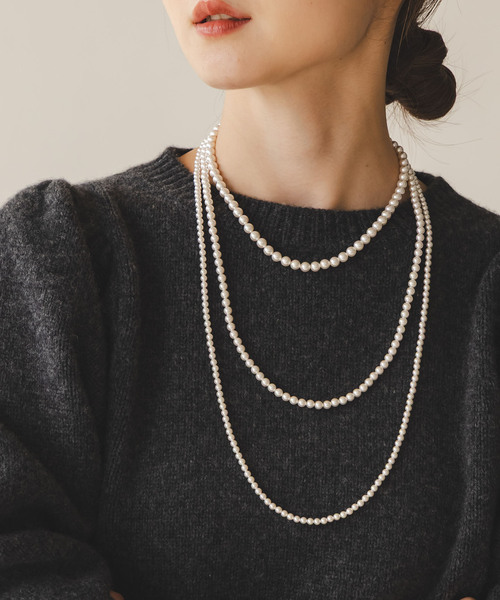 Noble（ノーブル）の「《追加》in mood/インムード MULTI PEARL necklace（ネックレス・レディース・ホワイト・FREE）」の2枚目の写真