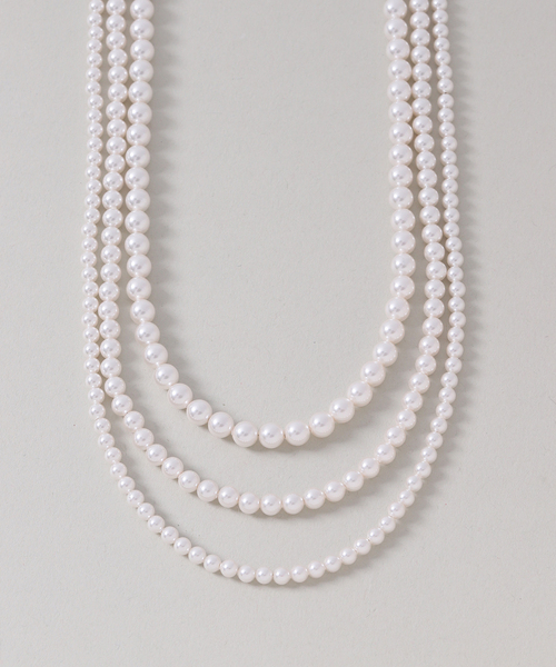 Noble（ノーブル）の「《追加》in mood/インムード MULTI PEARL necklace（ネックレス・レディース・ホワイト・FREE）」の5枚目の写真