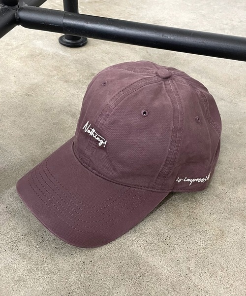 CRB(シーアールビー)の「ピグメントロゴキャップ(キャップ・レディース・ピンク/ベージュ/パープル/ブラック/ワイン/チャコールグレー・F)」の10枚目の写真