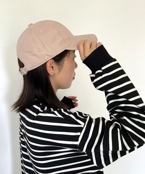 CRB(シーアールビー)の「ピグメントロゴキャップ(キャップ・レディース・ピンク/ベージュ/パープル/ブラック/ワイン/チャコールグレー・F)」の17枚目の写真