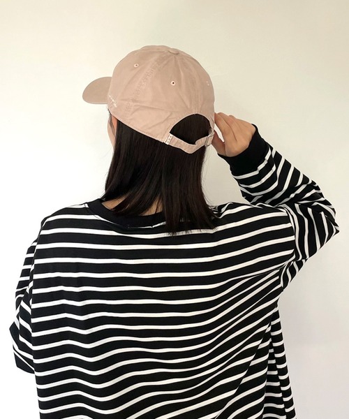 CRB(シーアールビー)の「ピグメントロゴキャップ(キャップ・レディース・ピンク/ベージュ/パープル/ブラック/ワイン/チャコールグレー・F)」の18枚目の写真