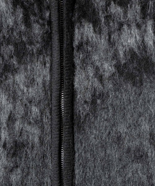 KUUUPY（クーピー）の「Gradient Shaggy Zip Knit Hoodie - グラデーションシャギージップニットパーカー（パーカー・メンズ・ブラック/ブルー・SMALL/MEDIUM/LARGE）」の13枚目の写真