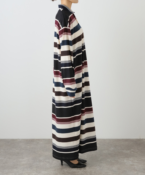 セール】ONIT BORDER DRESS 25AW-ON222：ニットワンピース（ワンピース