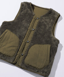 FREAK'S STORE | リラックスフィット リバーシブル ボアベスト/ミリタリー(その他アウター)